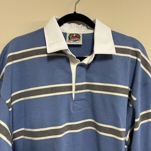 KOTN Blue and White Striped Rugby Shirt